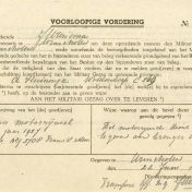 Kenteken: A 14521; Voorlopige vordering Indian uit het archief van het Militair Gezag, DMC Winschoten, 22-06-1945 (67-83)