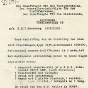 Kenteken: A 25176; Overzicht meegeleverd materiaal 24-05-1941 uit archief Gemeentereiniging (1475-903)