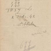 Kenteken: A 11317; Achterkant distributiekaart met berekening verbruikte liters 1942, foto: S. Abels