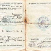 Kenteken: A 20974; Rijvergunning 1948, foto: A. Hak