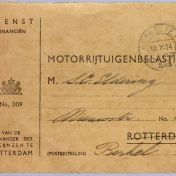 Kenteken: A 5058; Belastingkaart 1948, foto: R. J. Holtman