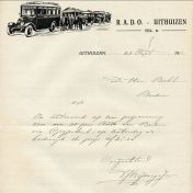 Kenteken: A 13475; Brief met logo uit 1931, foto: H. Renkema