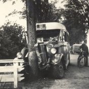 Kenteken: A 8313; Ongeluk NAG Imperator, Appingedam 1934, foto: E. Woldring