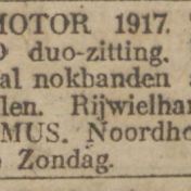 Kenteken: A 1307; Pope,  Nieuwsblad van het Noorden, 28-06-1919