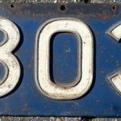 Kenteken: A 3030; Kentekenplaat, foto: M. Arnoldus