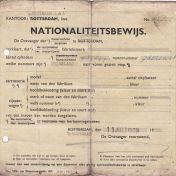 Kenteken: A 20974; Nationaliteitsbewijs 1939, foto: A. Hak