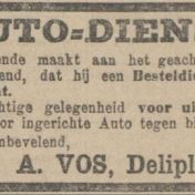 Kenteken: A 8153; Nieuwsblad van het Noorden, 29-04-1924, foto: H. E. Boonstra