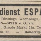 Kenteken: A 9109; Advertentie Nieuwsblad van het Noorden 1937, foto: H. E. Boonstra
