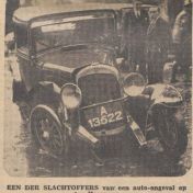 Kenteken: A 13522; Willys Whippet, foto: Nieuwsblad van het Noorden, 23-10-1936