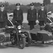 Kenteken: A 32708; Harley Davidson, uitsnede foto Gemeentepolitie (2437_1587)