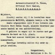 Kenteken: A 31366; Bestelbon Ford, 1948 uit archief Houthandel J.M. Meihuizen & Zoon (1865-2425)