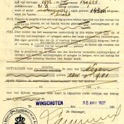 Kenteken: A 17707; Wegenbelastingkaart 1937, foto: J. B. Kruisman