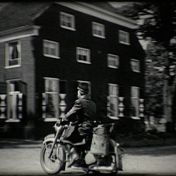 Kenteken: A 43143; JAWA,  foto: Still uit GAVA-film AV7642, 1953