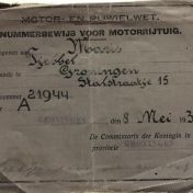 Kenteken: A 21944; Nummerbewijs, foto: T. Maris