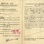 Kenteken: A 25176; Inschrijvingsbewijs 01-11-1938 uit archief Gemeentereiniging (1475-903)