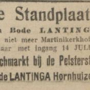 Kenteken: A 9809; Advertentie Nieuwsblad v/h Noorden, 1925 foto: H. E. Boonstra