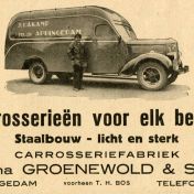 Kenteken: A 8936; Dodge, advertentie uit "De bode" april 1939 (17383.1939)