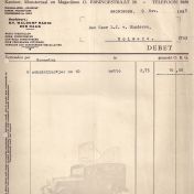 Kenteken: A 21920; Rekening Okaphone foto: H. E. Boonstra