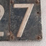 Kenteken: A 34528; Detailfoto kentekenplaat, collectie M.L. Kruijthof