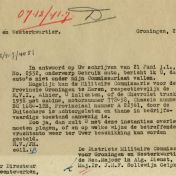 Kenteken: A 22361; Correspondentie over de Chevrolet truck uit het archief van het Militair Gezag, DMC Groningen, 26-06-1945 (65-48)