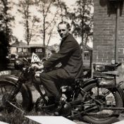 Kenteken: A 15245; Piet Mulder op de motor, foto: R. Gerlofs