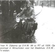 Kenteken: A 27414; DKW, foto: Clubmededelingen nr. 342, september 1992, Veteraan Motoren Club