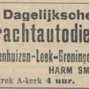 Kenteken: A 14739; Nieuwsblad van het Noorden, 10-09-1930, foto: H. E. Boonstra