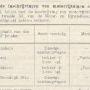 Kenteken: A 25906; Ongeldigverklaring 2-assige aanhangwagen, Nederlandsche Staatscourant 18 juli 1938, foto: V. Molenaar