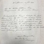 Kenteken: A 21295; Brief uit archief Gemeente Leens (1256), foto: R. Mulder