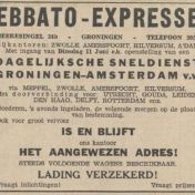 Kenteken: A 27061; Advertentie Nieuwsblad van het Noorden, 7-6-1935 foto: H. E. Boonstra