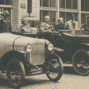 Kenteken: A 976; D.H Reinders in de Wanderer, uitsnede foto Wander Werke, 08-6-1921, foto: J. Heemstra