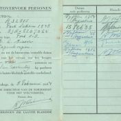 Kenteken: A 32815; Keuringsbewijs Ford, foto: S. Abels