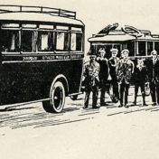 Kenteken: A 13475; Renault bus, uitsnede foto: H. Renkema