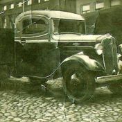 Kenteken: A 25625; Chevrolet, de eerste vrachtwagen van Nijdam,  foto: F. Wijbenga