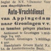 Kenteken: A 16479; Advertentie Nieuwsblad v/h Noorden, 1-6-1929