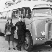 Kenteken: A 28595; Kromhout met Utrechts ATO kenteken, foto: collectie J. E. Roskam