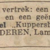 Kenteken: A 10287; Advertentie Nieuwsblad van het Noorden, 28-05-1926, foto: M. J. Blok