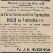 Kenteken: A 19799; Advertentie Nieuwsblad v/h Noorden, 1931 foto: H. E. Boonstra