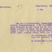 Kenteken: A 16622; Rijvergunning Ford uit het archief van het Militair Gezag, DMC Winschoten, 12-06-1945 (67-85)