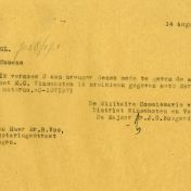 Kenteken: A 16622; Terruggave Ford uit het archief van het Militair Gezag, DMC Winschoten, 14-08-1945 (67-84)