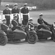 Kenteken: A 32691; Harley Davidson, uitsnede foto Gemeentepolitie (2437_1587)