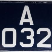 Kenteken: A 40324; Kentekenplaat, foto: T. van Oene