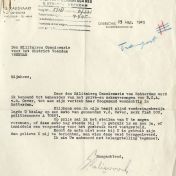 Kenteken: A 10683; Correspondentie Fiat 500 uit het archief van het Militair Gezag, DMC Veendam, 17-09-1945 (66-71)