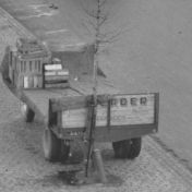 Kenteken: A 47547; Aanhanger op het Gedempte Zuiderdiep Groningen ca. 1950 foto: uitsnede 1785-25357.jpg; Fotograaf: Fotobedrijf Piet Boonstra