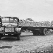 Kenteken: A 19567; Steyer vrachtwagen met DAM oplegger , foto: J. Smits