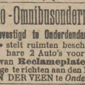 Kenteken: A 865; Advertentie Nieuwsblad van het Noorden, 24-06-1912
