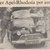 Kenteken: A 8547; Oldsmobile, foto: Nieuwsblad van het Noorden, 21-09-1954