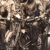Kenteken: A 3874; E. Pekelaer, uitsnede foto Motorclub