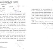Kenteken: A 25236; Melding van nummerverandering A-25236 naar N-25236 van de gemeentepolitie Tilburg, 19-07-1943, bron: Regionaal Archief Tilburg, Archief gemeentebestuur Tilburg 1938-1985, inv. nr. 5633, scans 46 en 47