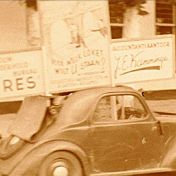 Kenteken: A 14351; Fiat Topolino ca. 1950, foto: Still uit GAVA-film AV14882